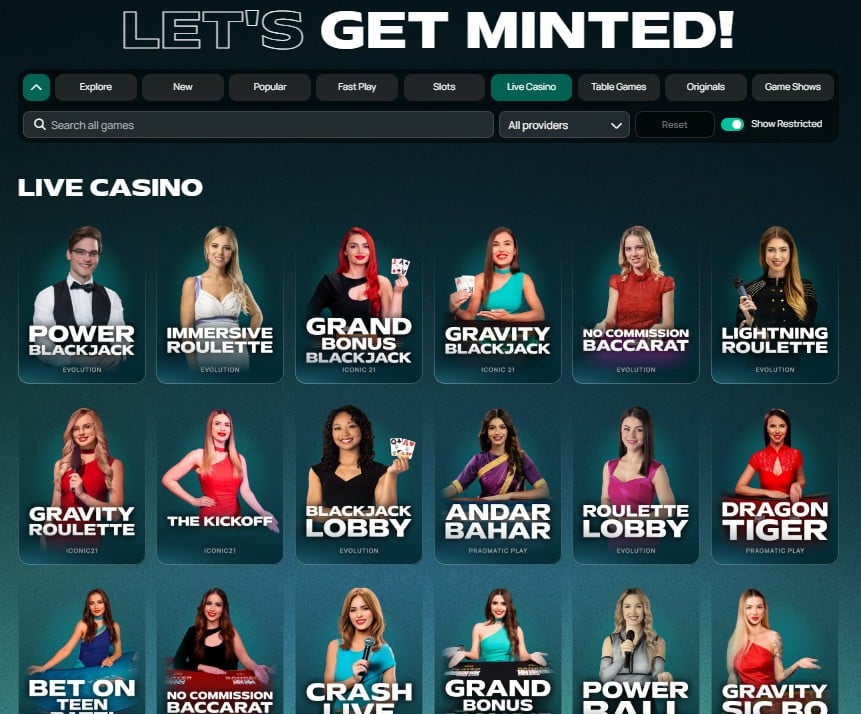 Mintio Live Dealer